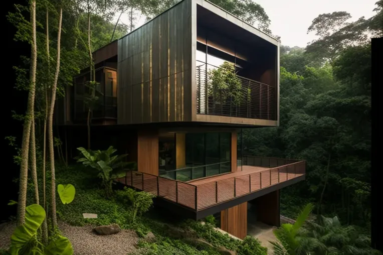 Vivir en estilo high-tech en la montaña de Rio de Janeiro, Brasil