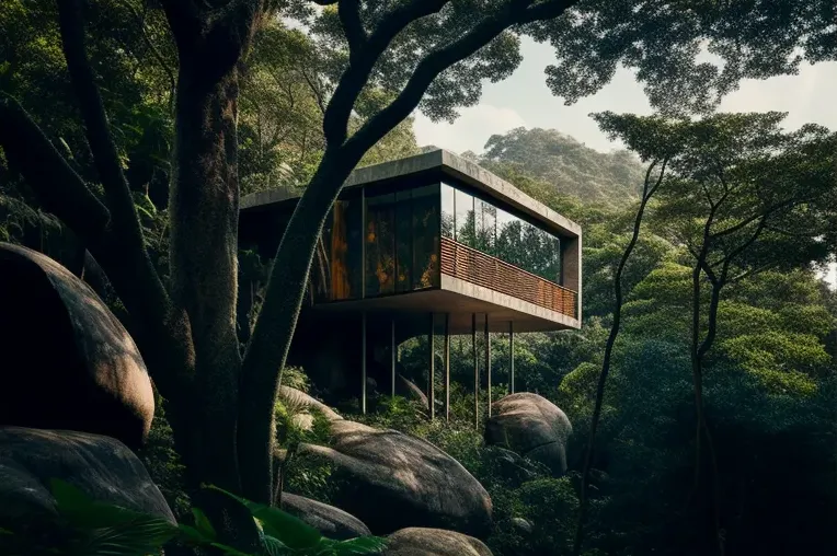 Propiedad de ensueño con curvas imposibles y vistas panorámicas en Rio de Janeiro, Brasil