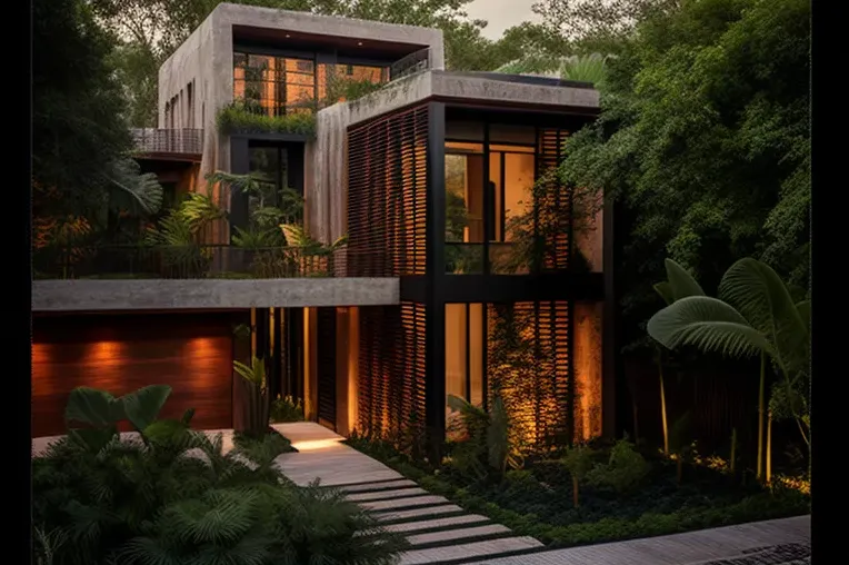 La armonía entre la naturaleza y el estilo industrial: Villa de lujo en Playa del Carmen