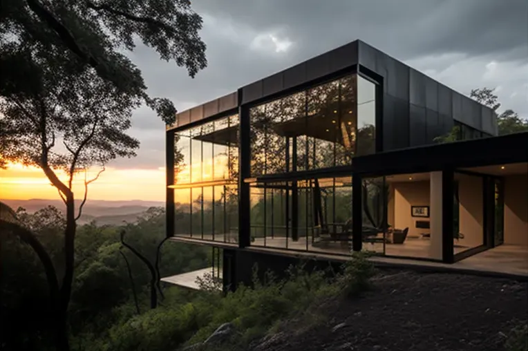 Casa de diseño con materiales de alta calidad en Puebla