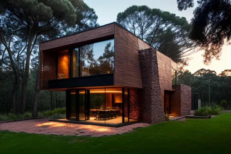 Experimenta la vida lujosa en esta villa moderna con vistas impresionantes de las montañas en Montevideo