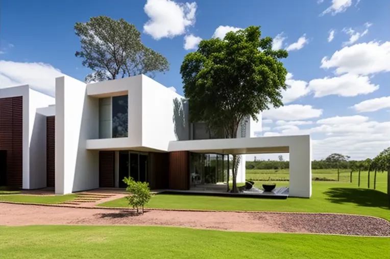 Escape a la privacidad en una casa high-tech con garaje privado y vistas panorámicas en Asunción
