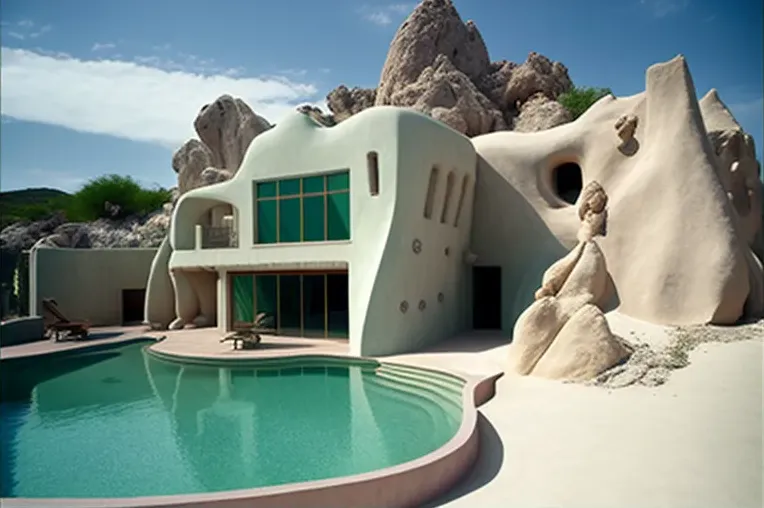 Escape a la playa en esta impresionante villa de estilo mediterráneo