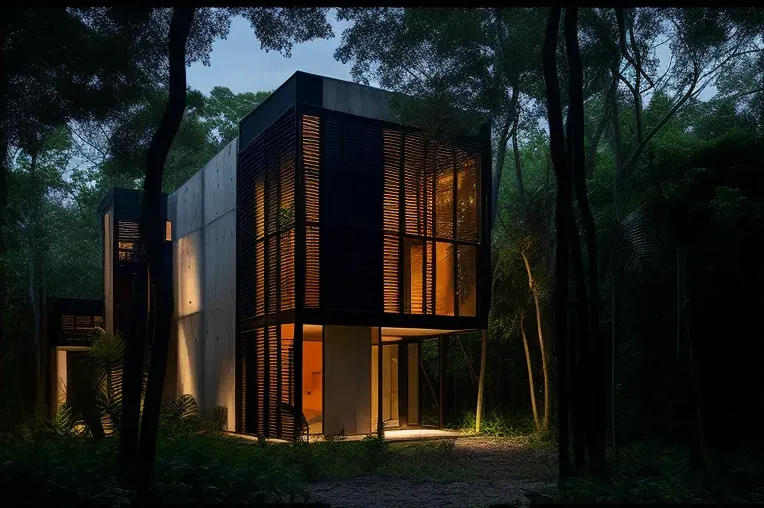 Iluminación natural y arquitectura de vanguardia en esta casa construida en fibra de carbono, hormigón visto, bambú y mármol blanco