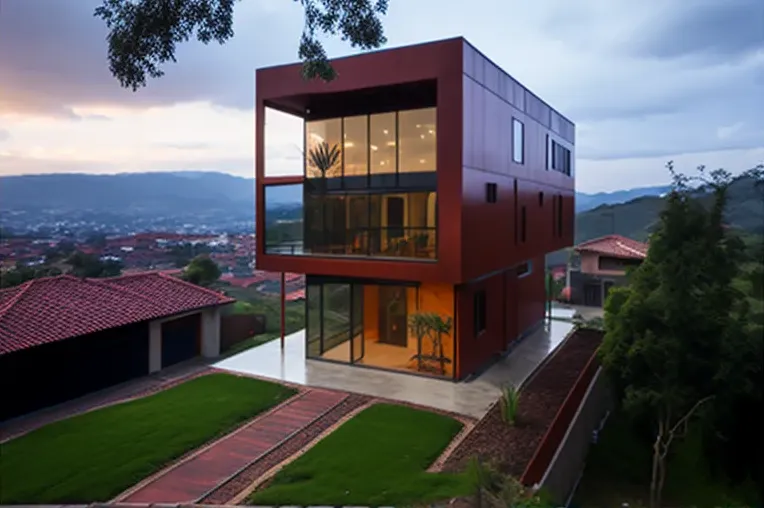 Casa de Lujo con vistas panorámicas: Arquitectura Contemporánea en Santa Cruz