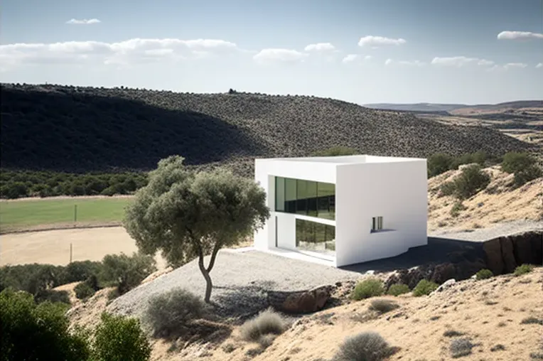 Retiro de lujo con vistas panorámicas: Casa de piedra natural y hormigón armado en Toledo