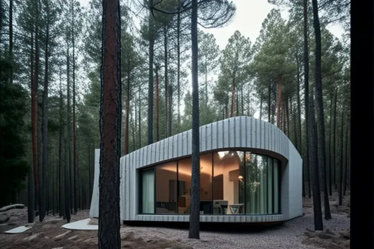 La sofisticación moderna en medio de la naturaleza: Casa en Toledo con jacuzzi rodeado de vapor y curvas imposibles