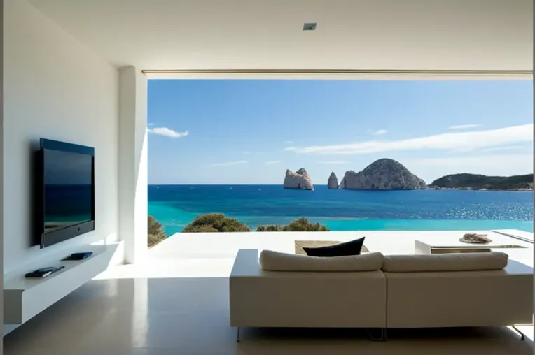 Villa Minimalista de Lujo con Vistas Impresionantes en Ibiza