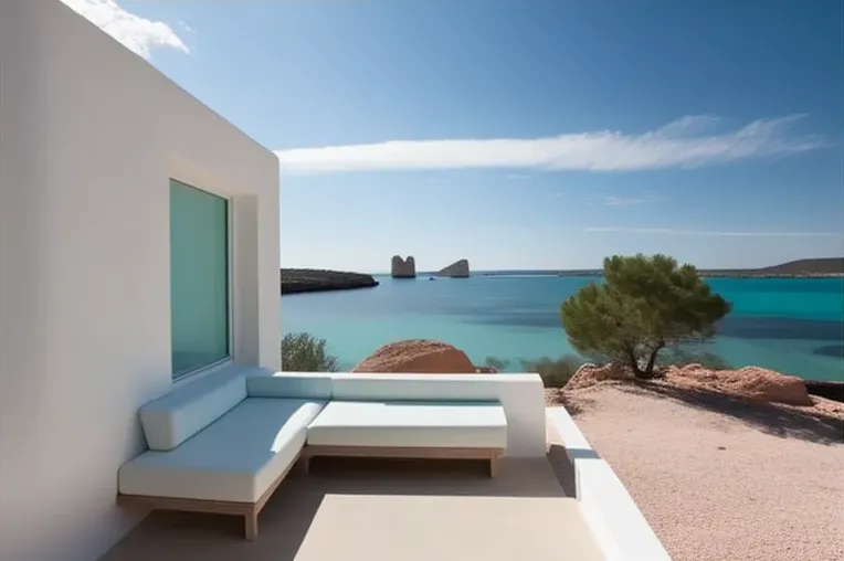 Espectacular Villa de Piedra Natural, Marmol y Hormigón en Ibiza