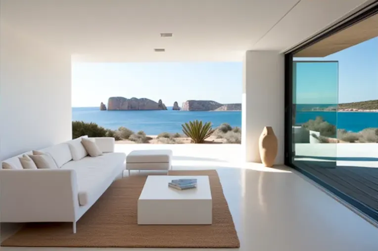 Disfruta de las Vistas Panorámicas desde la Terraza de esta Villa en Ibiza