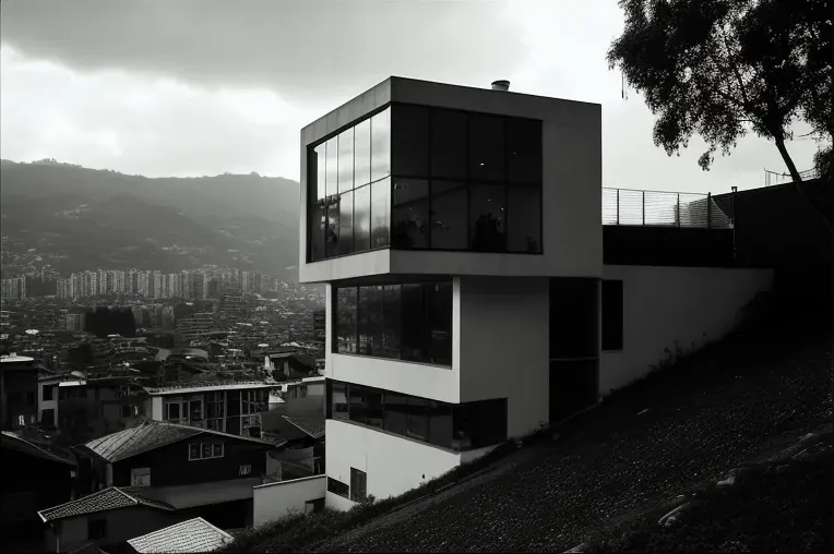 Escape a la Naturaleza: Casa de Arquitectura Minimalista con Vistas impresionantes en Medellín