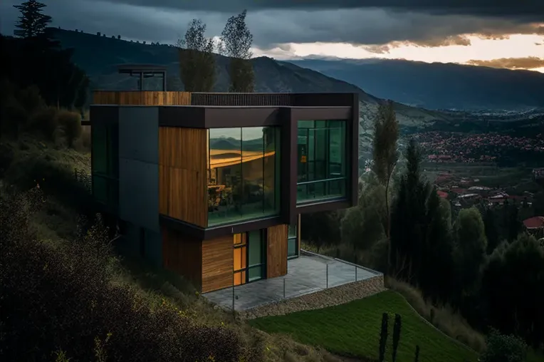 Vista impresionante y construcción sostenible en esta villa de lujo