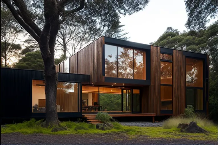 Casa ecológica con vistas al atardecer en Puerto Varas, Chile