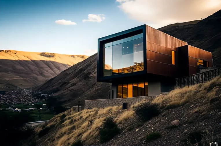 Vistas impresionantes en la Casa de arquitectura moderna