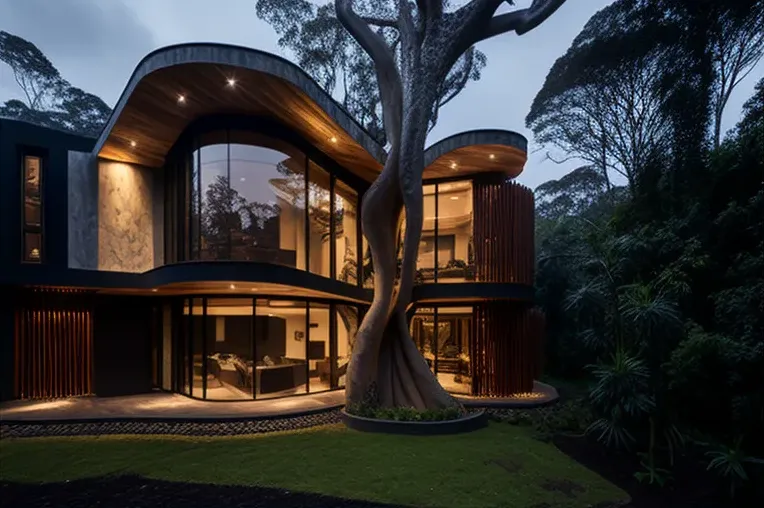 Escape a la naturaleza en esta impresionante casa de diseño en la jungla