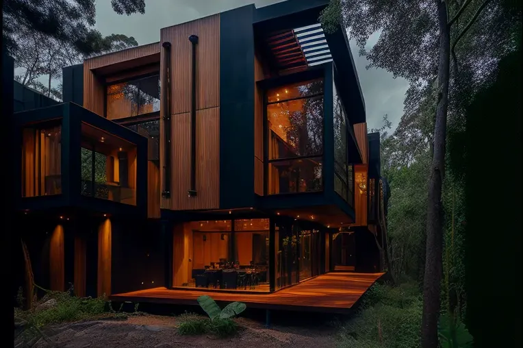 Vida en equilibrio entre tecnología y naturaleza en esta impresionante casa de lujo