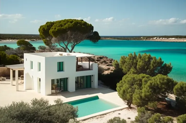 Villa Mediterránea con vistas impresionantes en Formentera