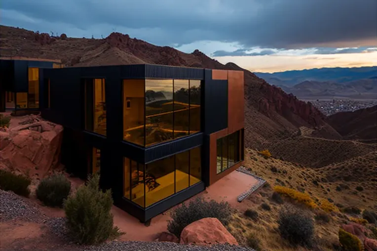 Lujosa naturaleza: Casa de madera laminada con iluminación natural y jardines con cascadas en Sucre