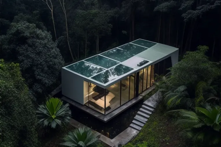 Retiro verde en la naturaleza con piscina y diseño innovador en Bogotá