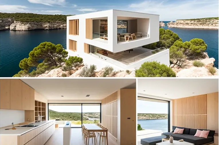 Un paraíso tropical en Menorca: Casa de bambú con entrada privada y cascada