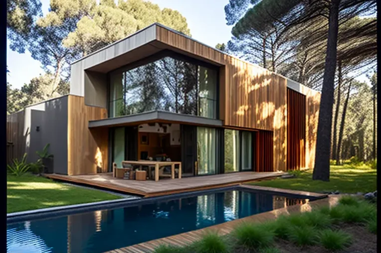 Espectacular vista al parque natural en Montevideo: Casa de estilo mediterráneo con piscina privada