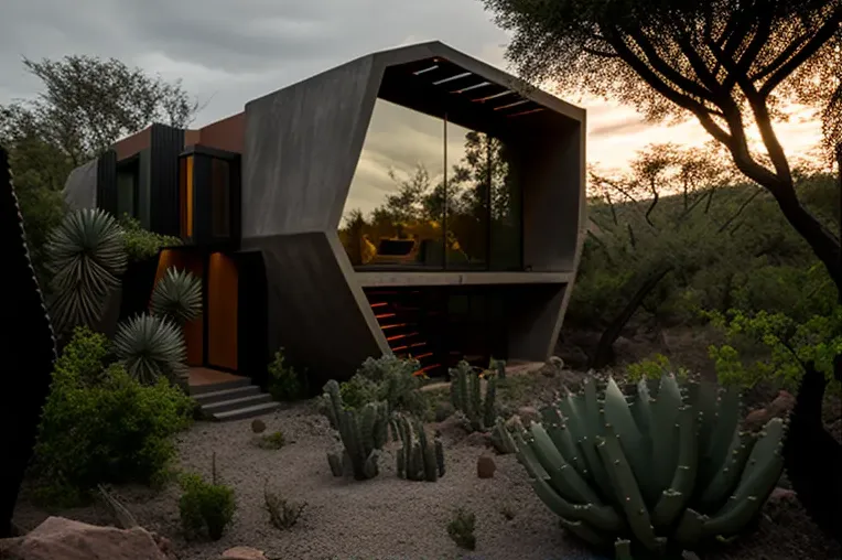 Casa de diseño con piscina al aire libre y jardines en la montaña de San Miguel de Allende