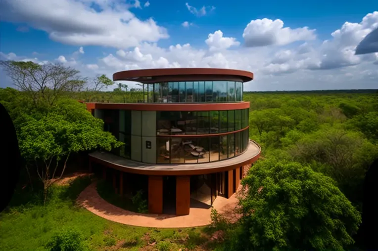 Diseño único y vistas impresionantes en esta casa en la montaña en Asunción