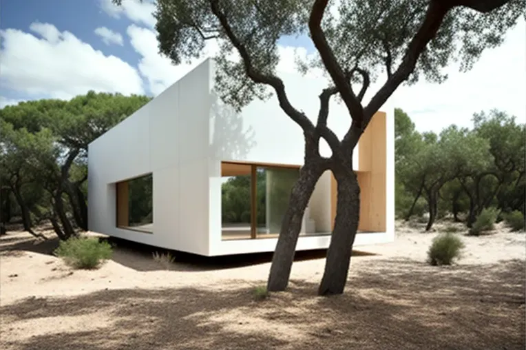 La Casa Ecológica de ensueño rodeada de niebla y en medio de un bosque en Menorca, España