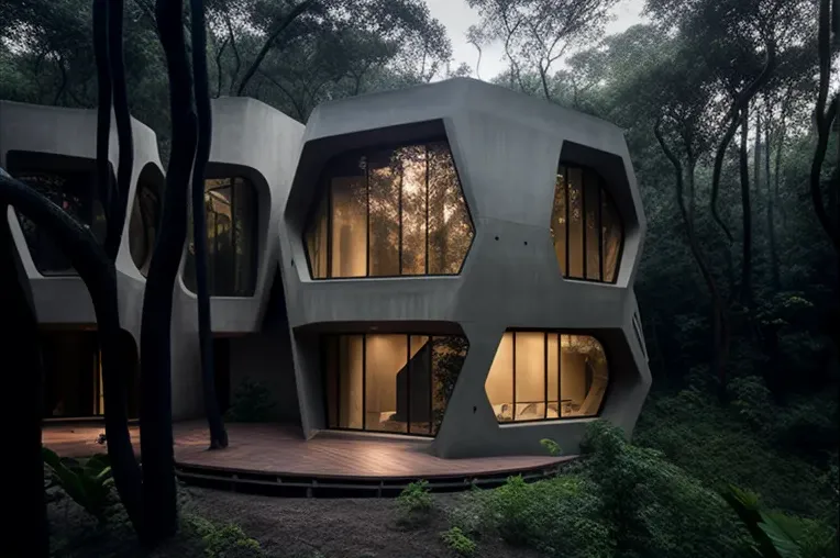 Tecnología y naturaleza en armonía: Casa high-tech rodeada de niebla en Monterrey