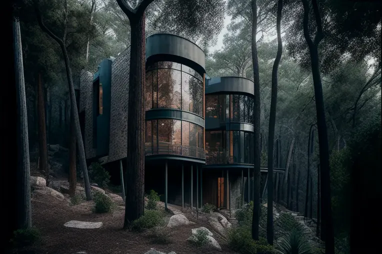 La casa de tus sueños en el bosque: Casa high-tech con vistas impresionantes en Monterrey