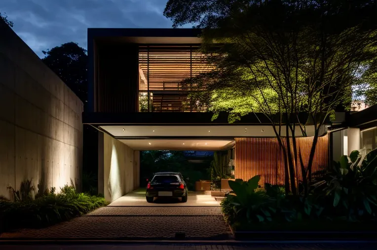 Un Refugio en la Montaña: Villa de Estilo Contemporáneo con Curvas Impresionantes y Garaje Privado en São Paulo