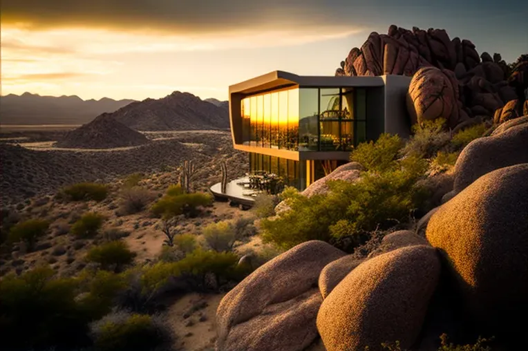 La belleza natural se combina con la vanguardia en esta impresionante villa