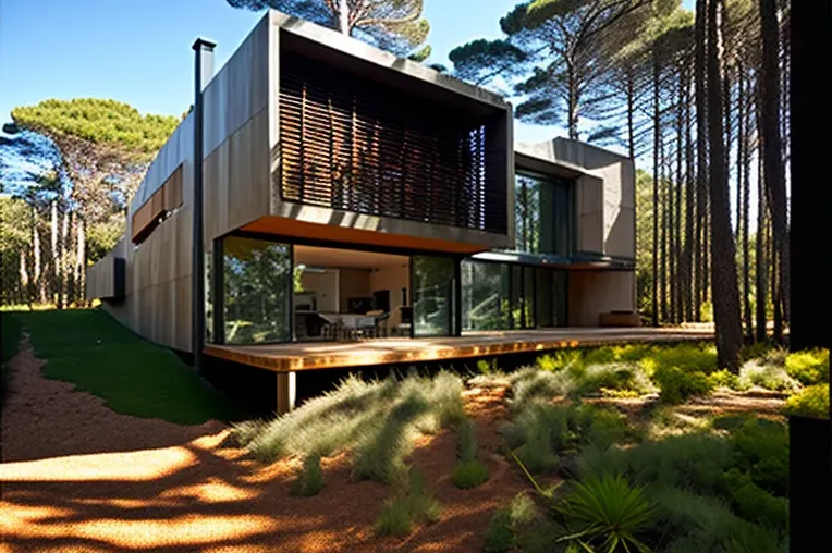 Entrada privada con cascada y un toque de elegancia: Villa de lujo en Punta del Este con vistas impresionantes y diseño contemporáneo