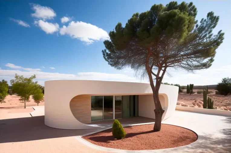 Naturaleza y diseño: Casa de piedra natural con jacuzzi en zona residencial