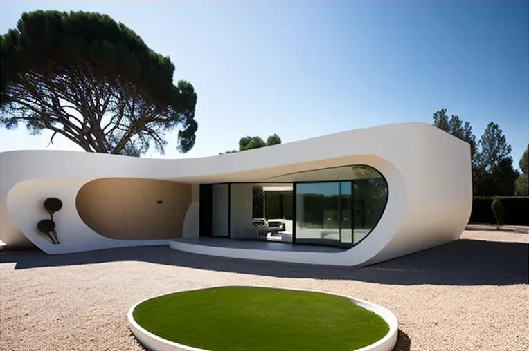 Arquitectura innovadora: Casa minimalista con curvas imposibles y jacuzzi en Valencia