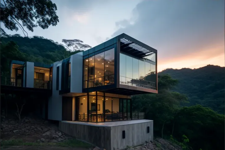 Escape de lujo en Santa Marta: casa con estilo industrial y vistas impresionantes