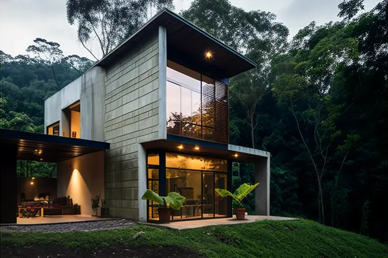 Diseño Industrial y Naturaleza en Equilibrio: Casa con jardines privados y privacidad en Cali