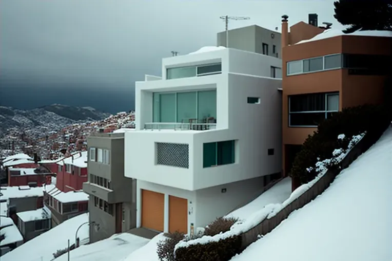 Belleza y simplicidad: Casa de piedra natural, bambú y hormigón visto con fachada elíptica y espacios abiertos en Viña del Mar