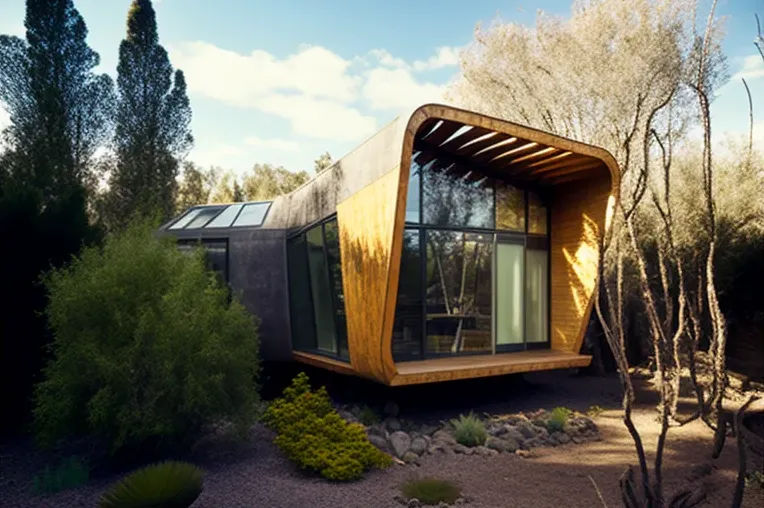 Vivir en medio de la jungla: Casa ecológica con techos altos y jardines con cascadas en Puerto Natales