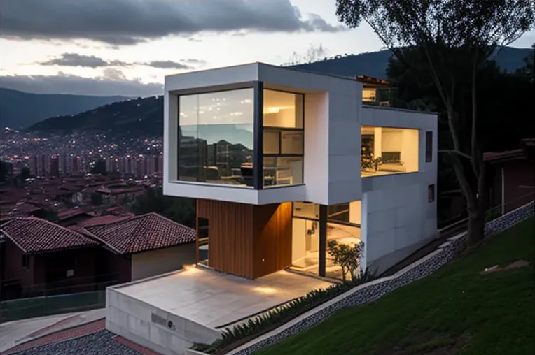 La Joya arquitectónica con estacionamiento techado en Medellín