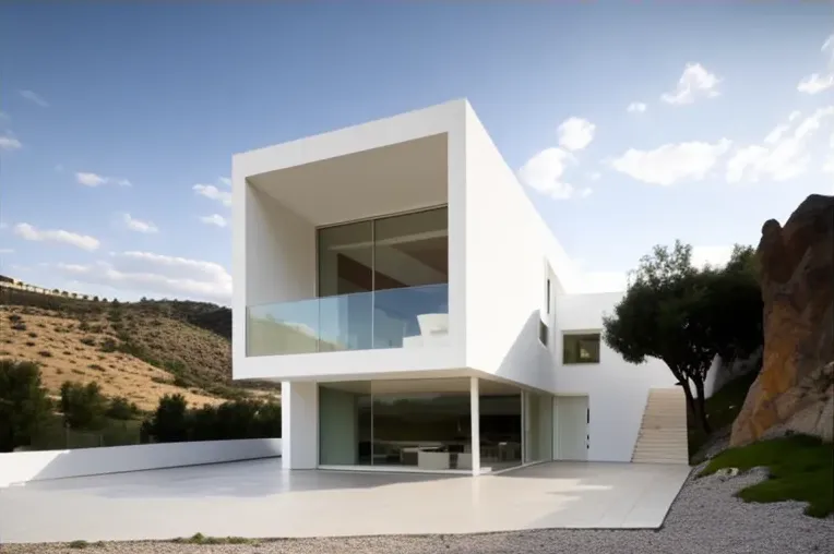 Naturaleza y diseño de vanguardia: Casa de estilo contemporáneo en Granada