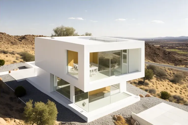 La belleza del marmol y la piedra: Casa de lujo con fachada natural en Granada