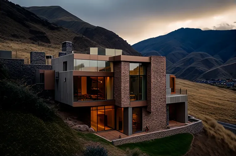 La villa moderna en las montañas de Cusco