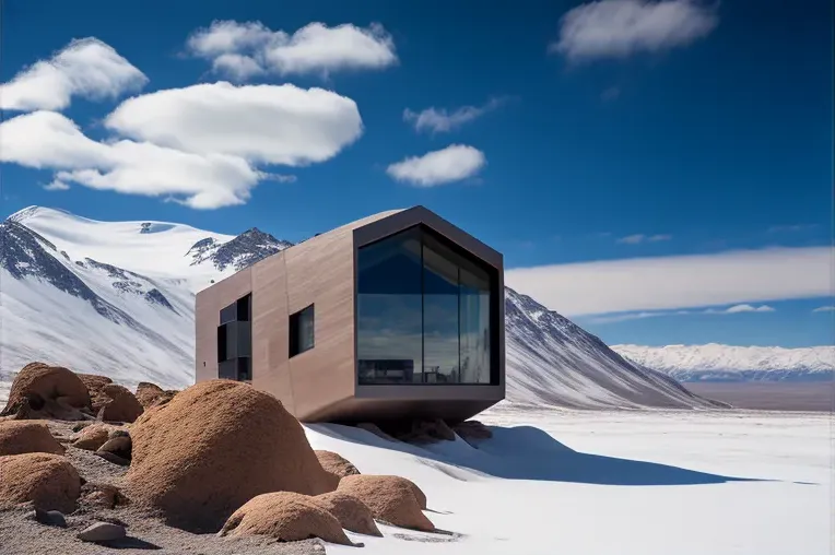 Escape del caos en esta impresionante casa minimalista en Valle Nevado