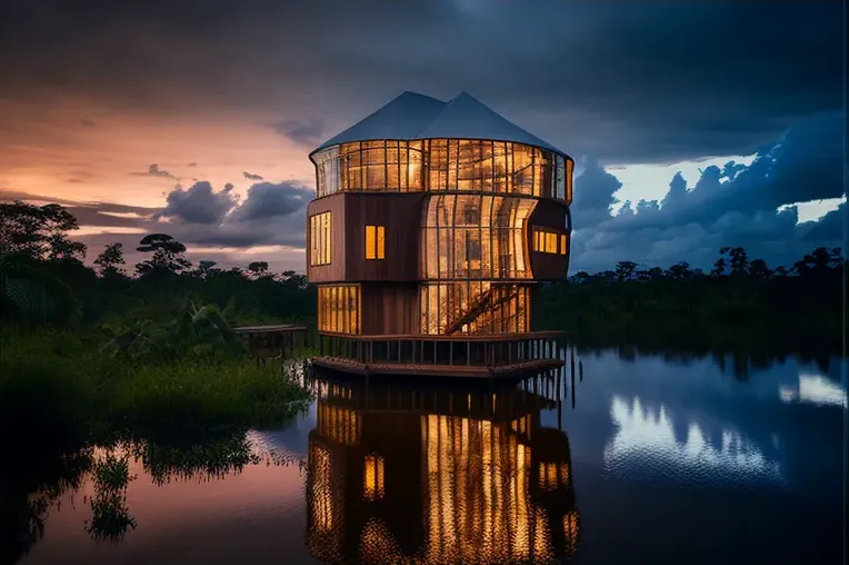 La Lujosa Retirada: Casa high-tech con vistas impresionantes en Iquitos