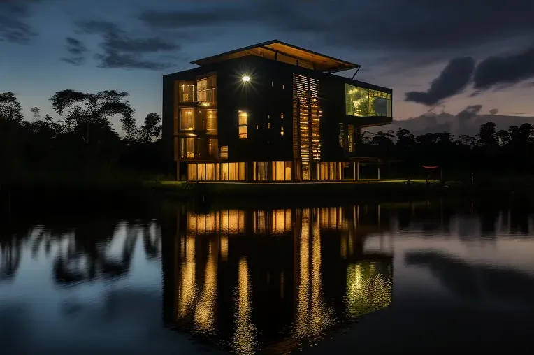 La Joya de la Selva: Casa de lujo construida con piedra natural y aluminio