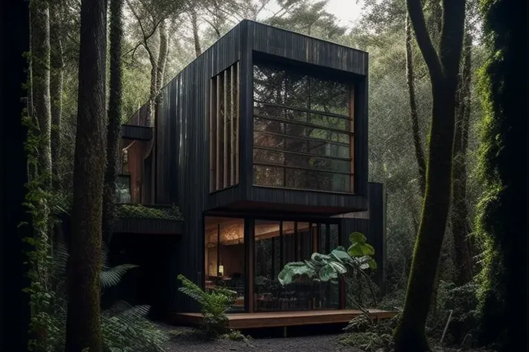 Espacios abiertos y diseño minimalista en esta casa única en la jungla de Chile