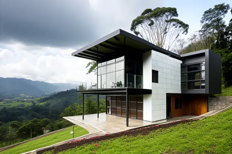 Casa de estilo high-tech con vistas panorámicas en Cali