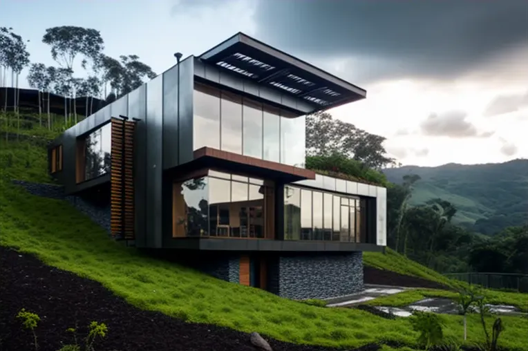 Oasis moderno: Casa de lujo high-tech con vistas panorámicas a las montañas en Cali