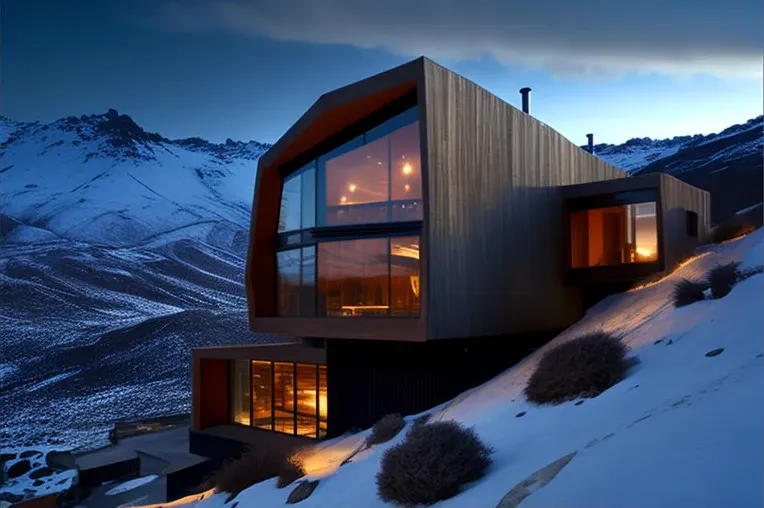 Vista panorámica espectacular: Villa contemporánea en Valle Nevado